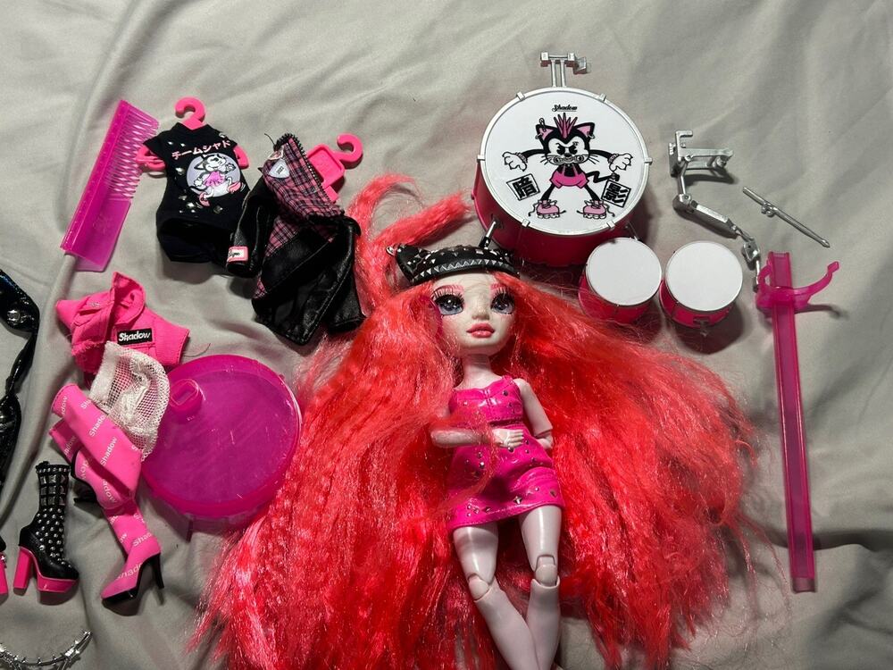 Rainbow High Shadow High 11in Fashion Doll Mara Pinkett with Drum Set